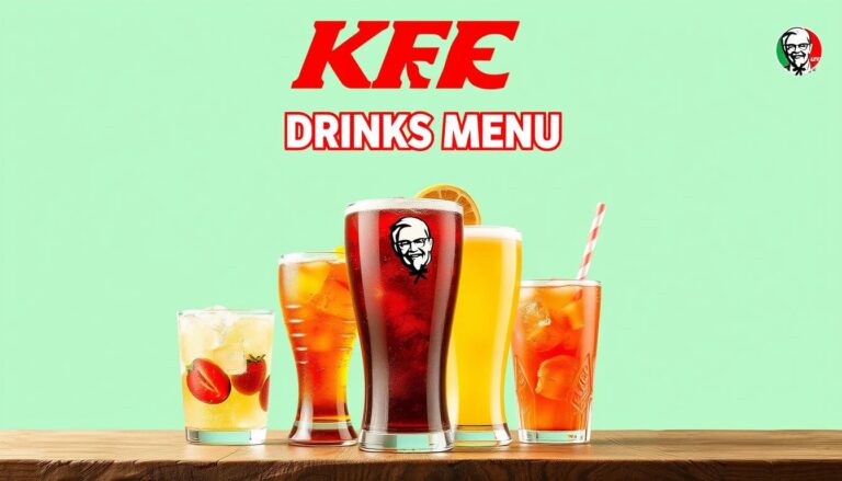 KFC Drinks Menu