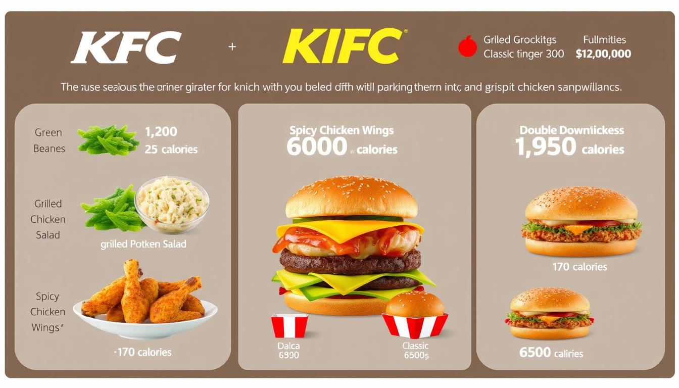 KFC Menu Calories