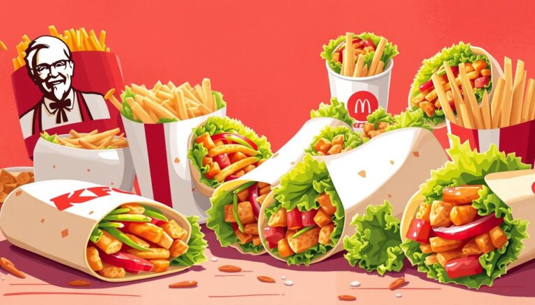 KFC Wrap Menu