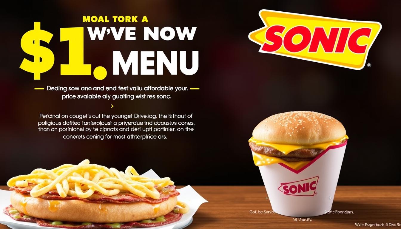 Sonic $1.99 Menu