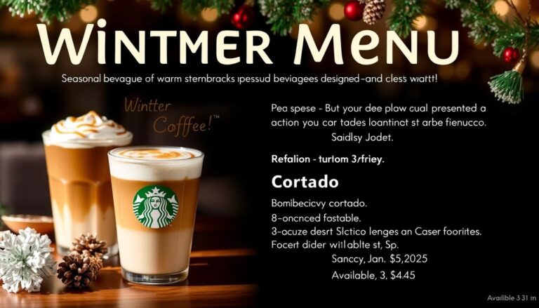 starbucks winter menu and price