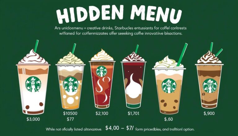 starbucks hidden menu price