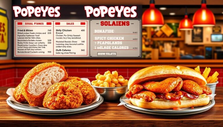 popeyes calorie menu