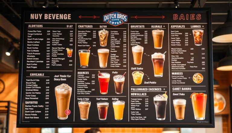 dutch bros nutrition menu