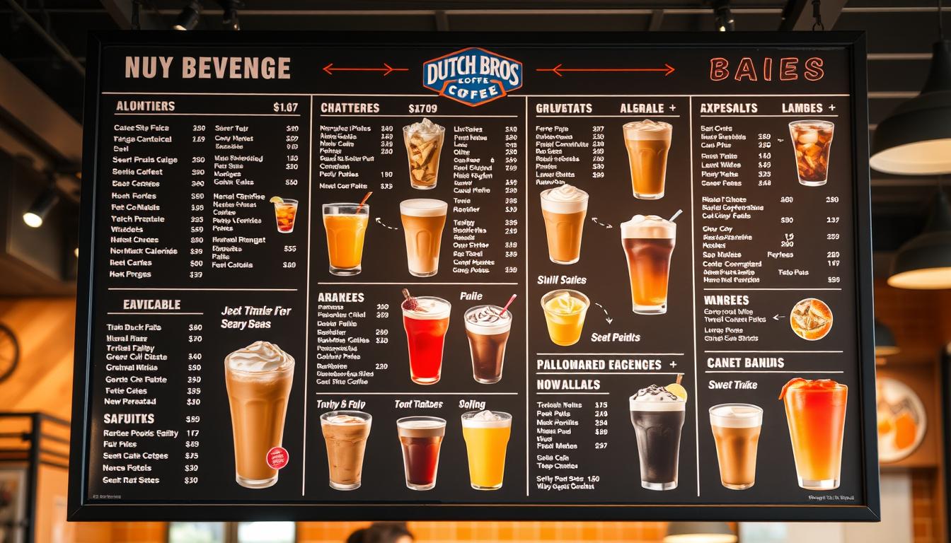 dutch bros nutrition menu