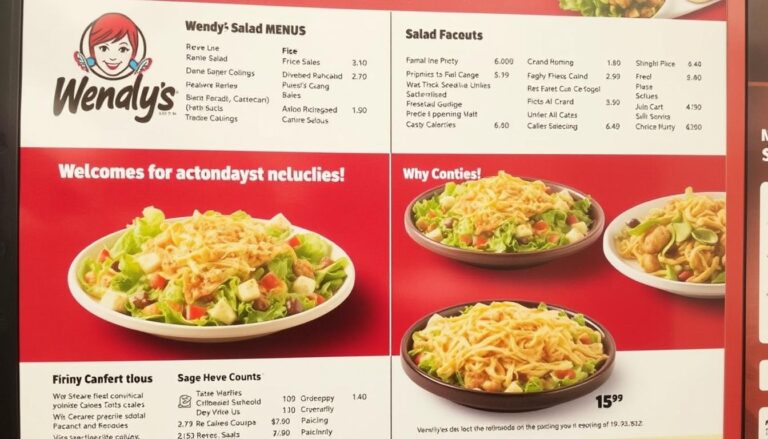 Wendy’s Salad Menu Prices